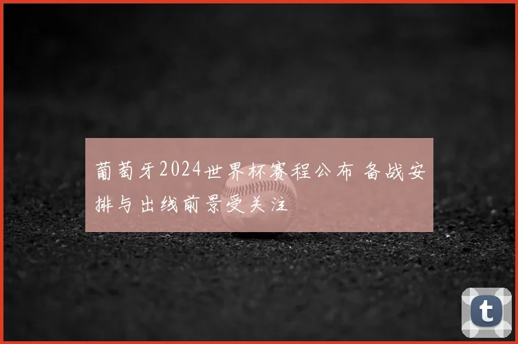 葡萄牙2024世界杯赛程公布 备战安排与出线前景受关注